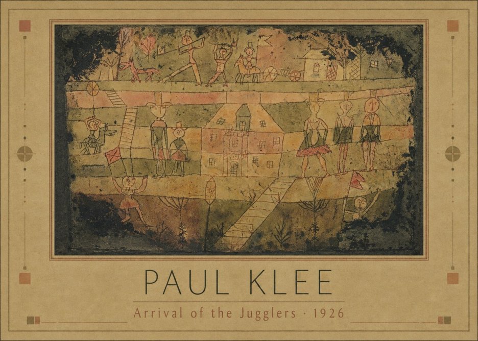 Paul Klee Arrival of the Jugglers No1 - Affiche