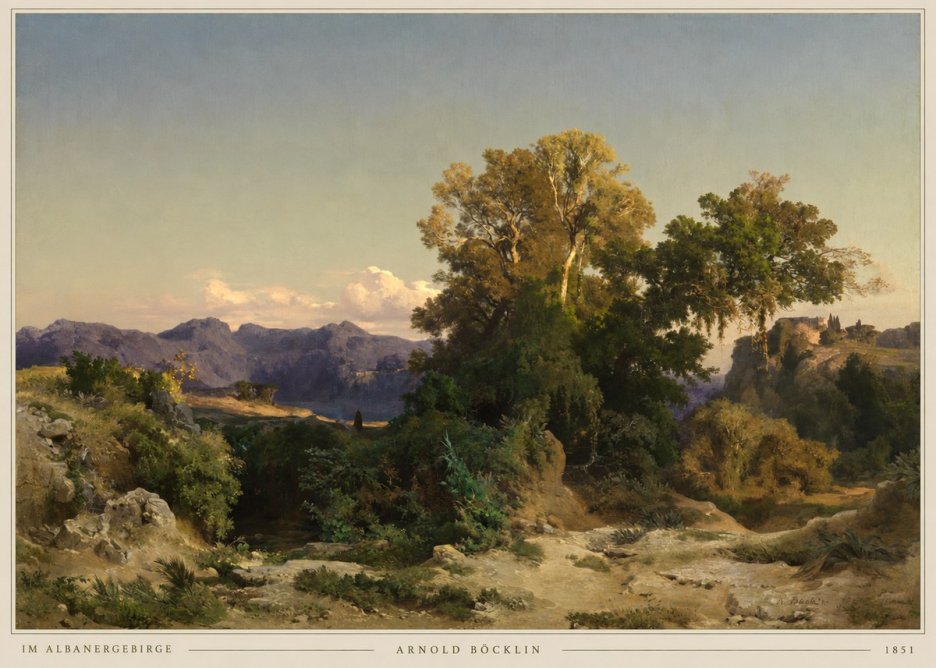 Arnold Böcklin Im Albanergebirge No2 - Affiche