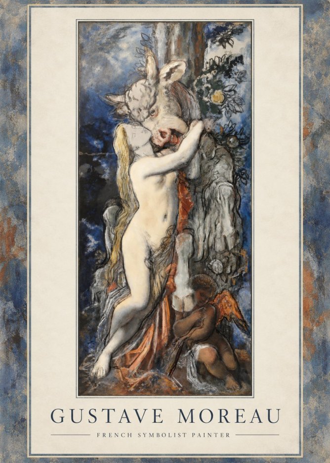 Gustave Moreau Europe and the Bull No1 - Affiche