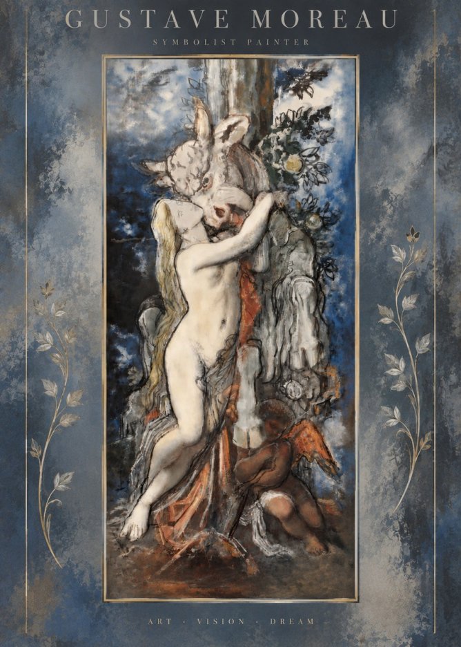 Gustave Moreau Europe and the Bull No5 - Affiche