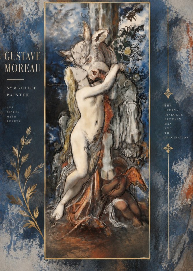 Gustave Moreau Europe and the Bull No6 - Affiche