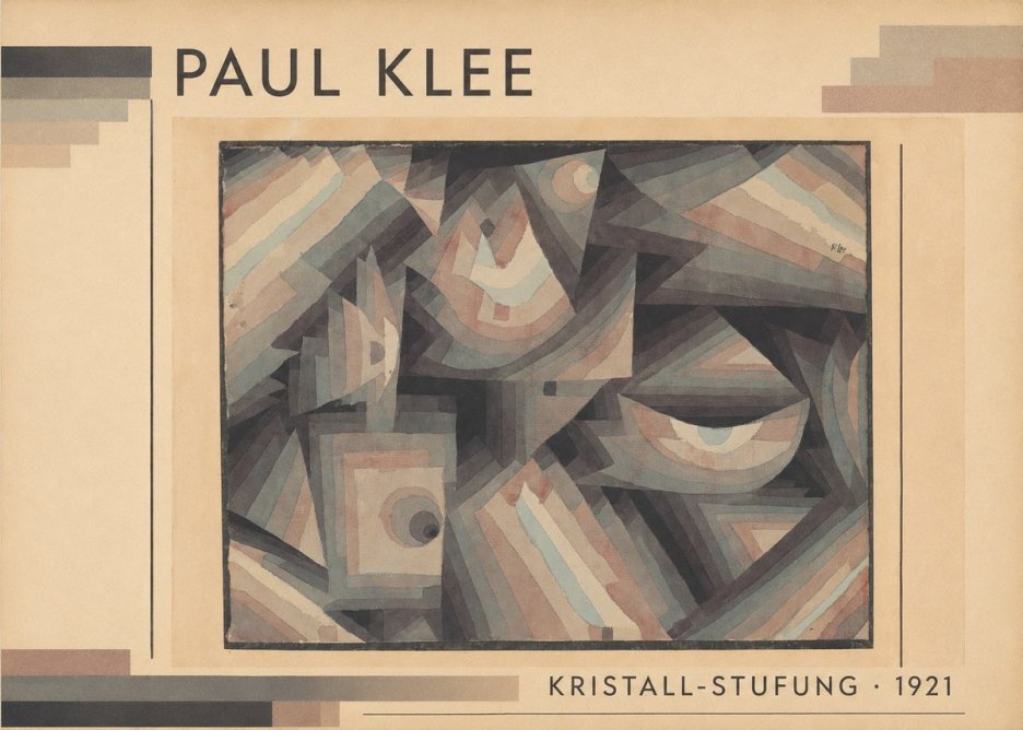 Paul Klee Kristall-stufung II No1 - Affiche