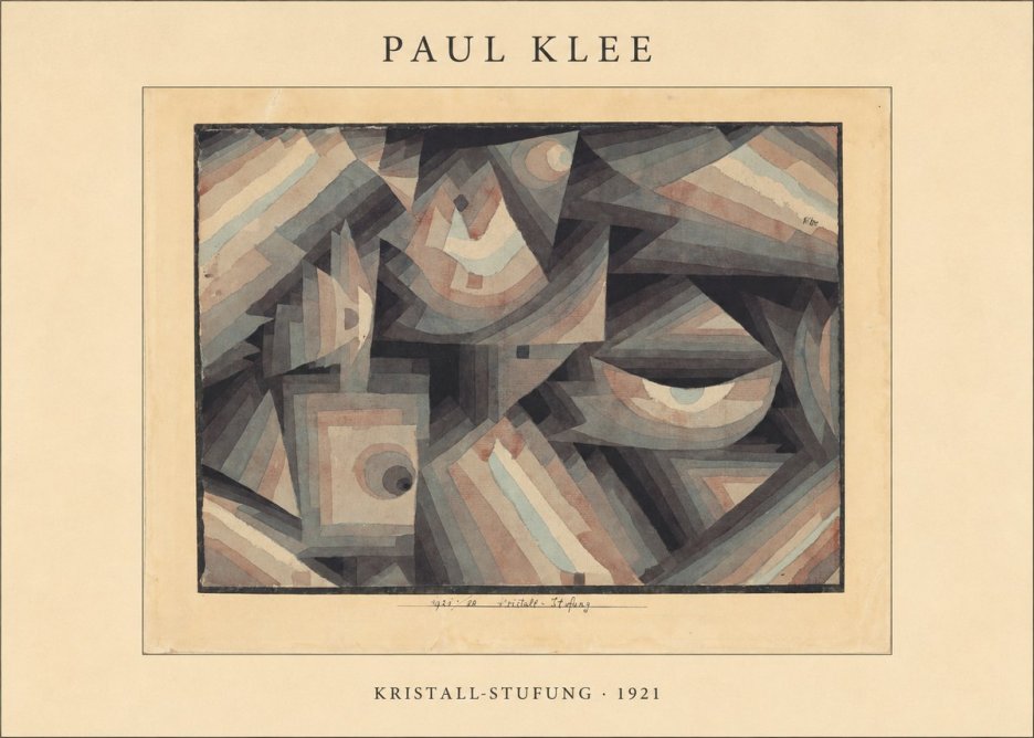 Paul Klee Kristall-stufung II No4 - Affiche