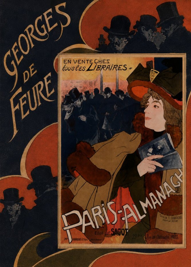 Georges de Feure Paris-almanach IV No5 - Affiche