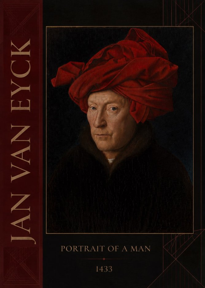 Jan van Eyck Portrait of a Man IV No4 - Affiche