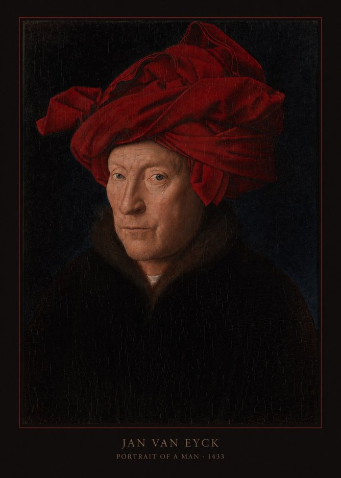 Jan van Eyck Portrait of a Man IV No5 - Affiche