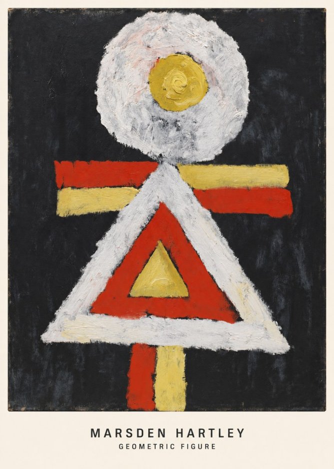 Marsden Hartley Geometric Figure No6 - Affiche