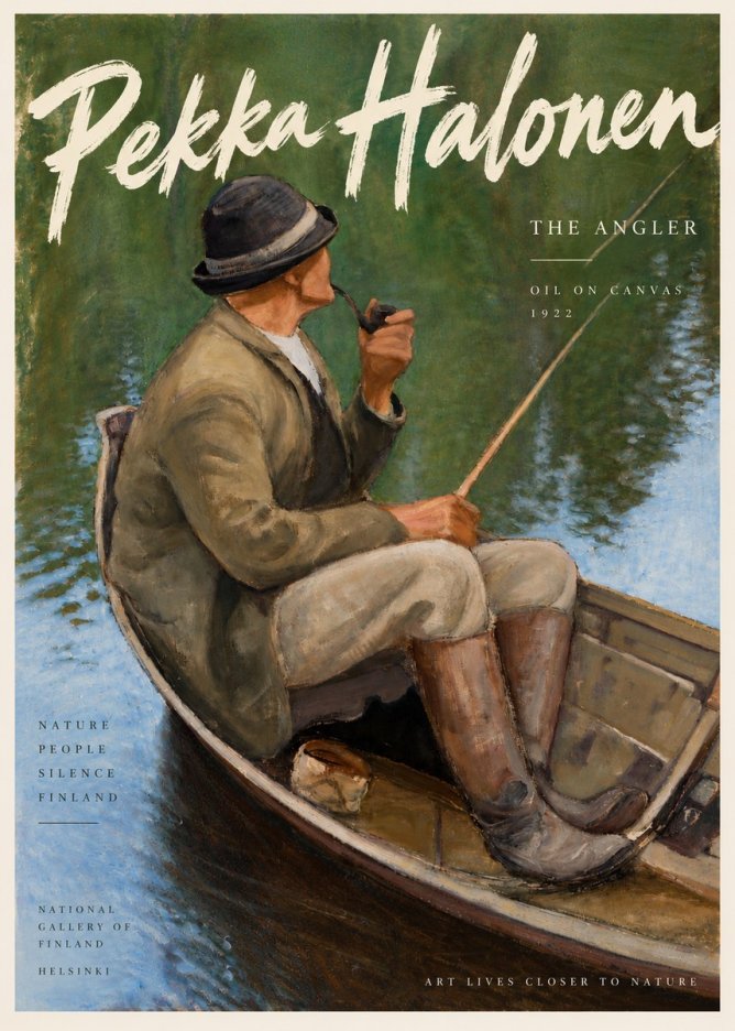 Pekka Halonen The Angler No3 - Affiche