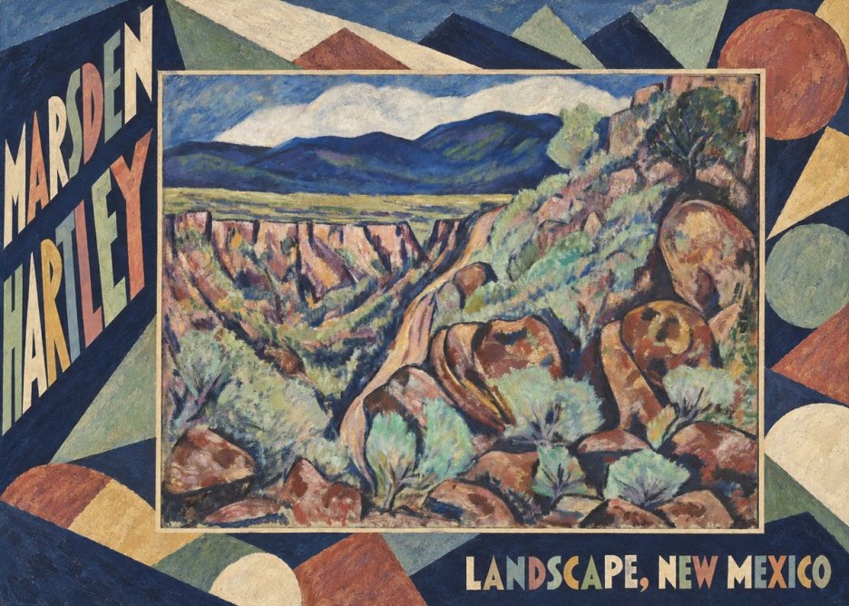 Marsden Hartley Landscape, New Mexico No4 - Affiche