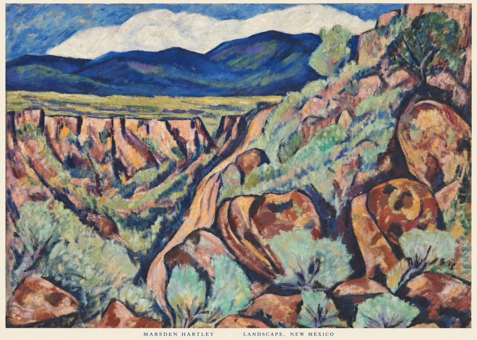 Marsden Hartley Landscape, New Mexico No6 - Affiche