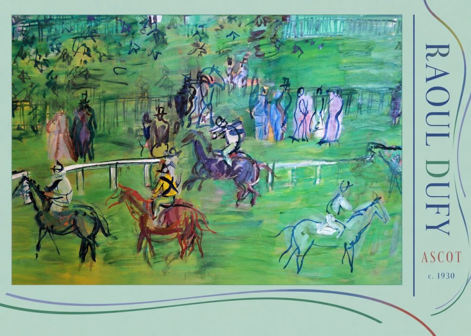 Raoul Dufy Ascot No3 - Affiche