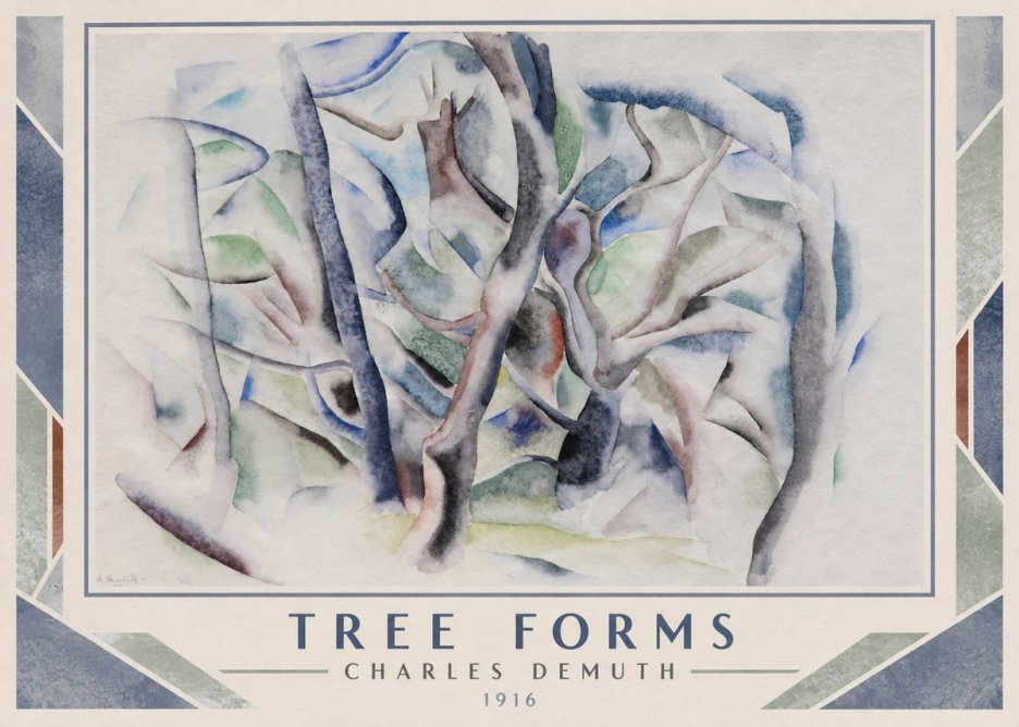 Charles Demuth Tree Forms No1 - Affiche
