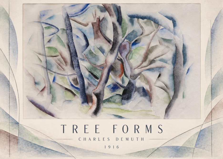 Charles Demuth Tree Forms No3 - Affiche
