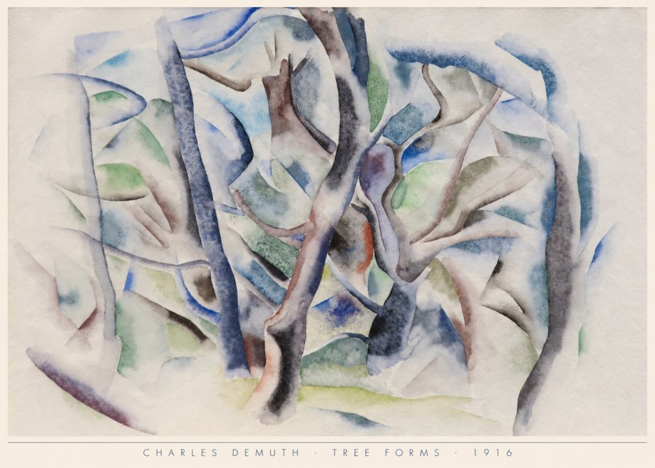 Charles Demuth Tree Forms No6 - Affiche