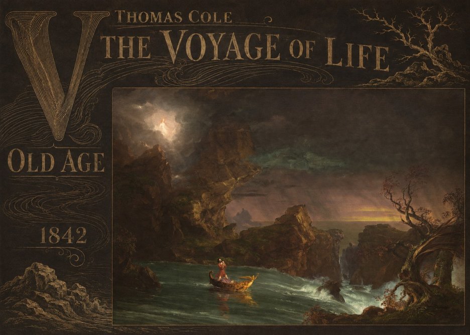 Thomas Cole The Voyage of Life: Old Age V No6 - Affiche