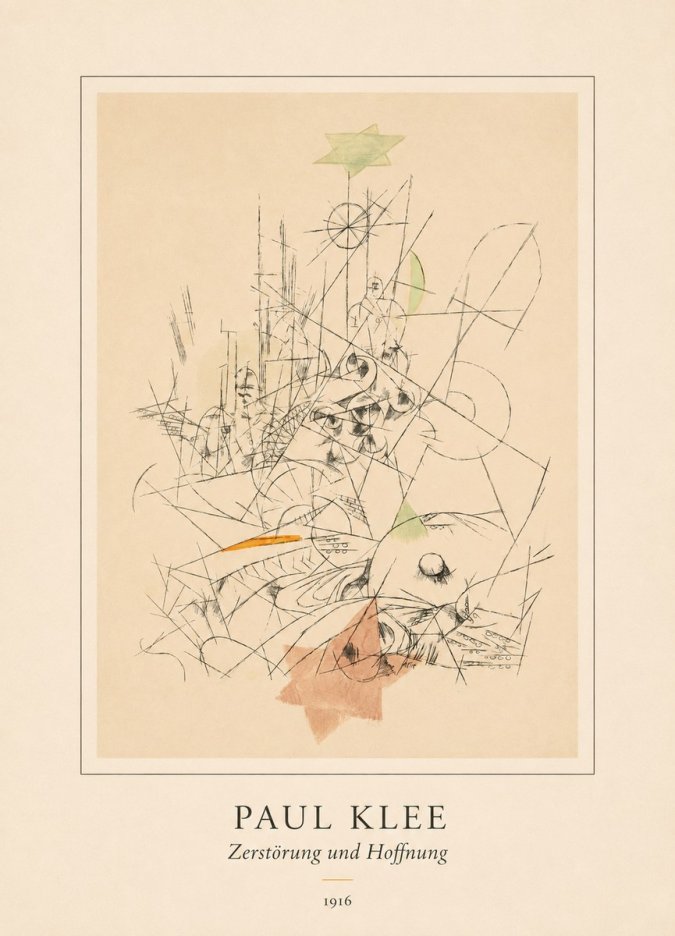 Paul Klee Zerstörung Und Hoffnung II No4 - Affiche