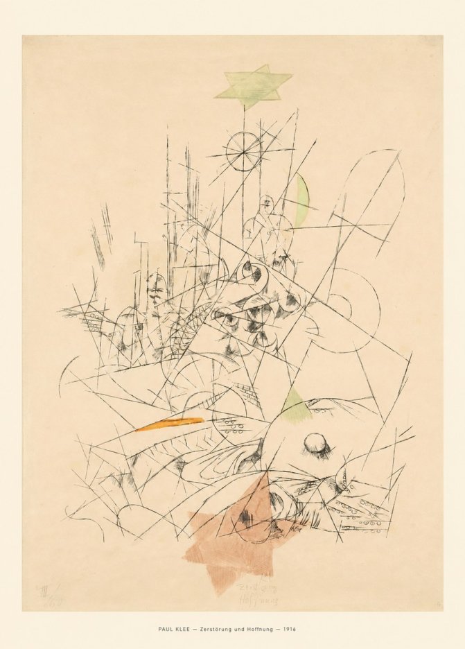Paul Klee Zerstörung Und Hoffnung II No6 - Affiche