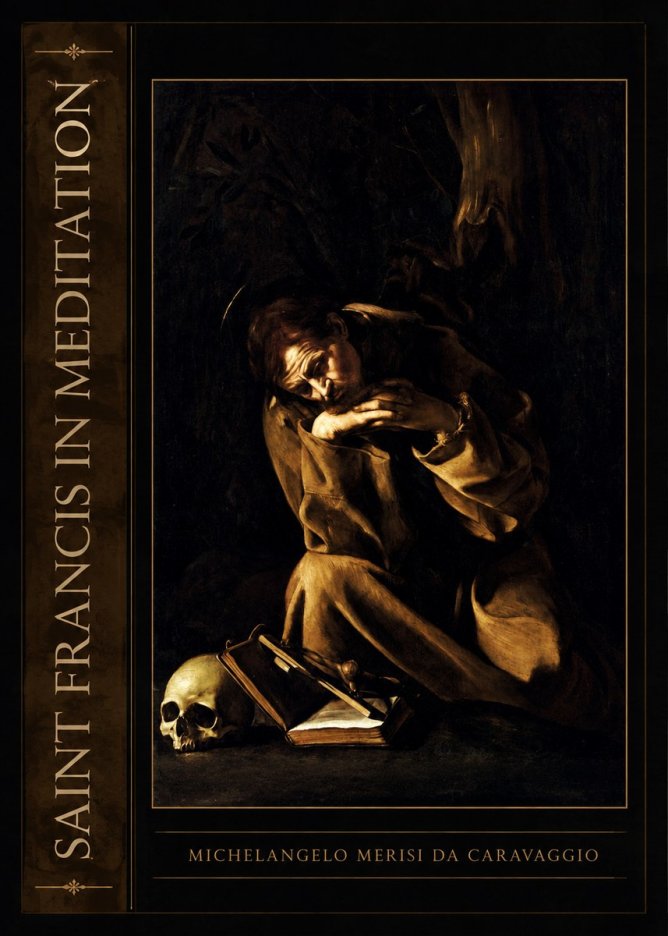 Michelangelo Merisi da Caravaggio Saint Francis in Meditation II No2 - Affiche