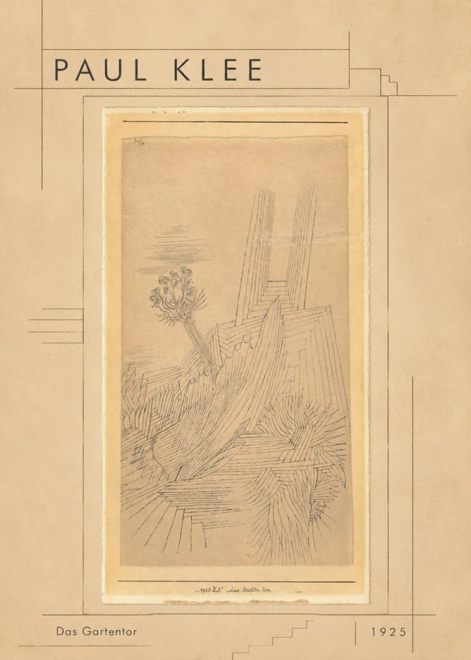 Paul Klee Das Gartentor I No1 - Affiche
