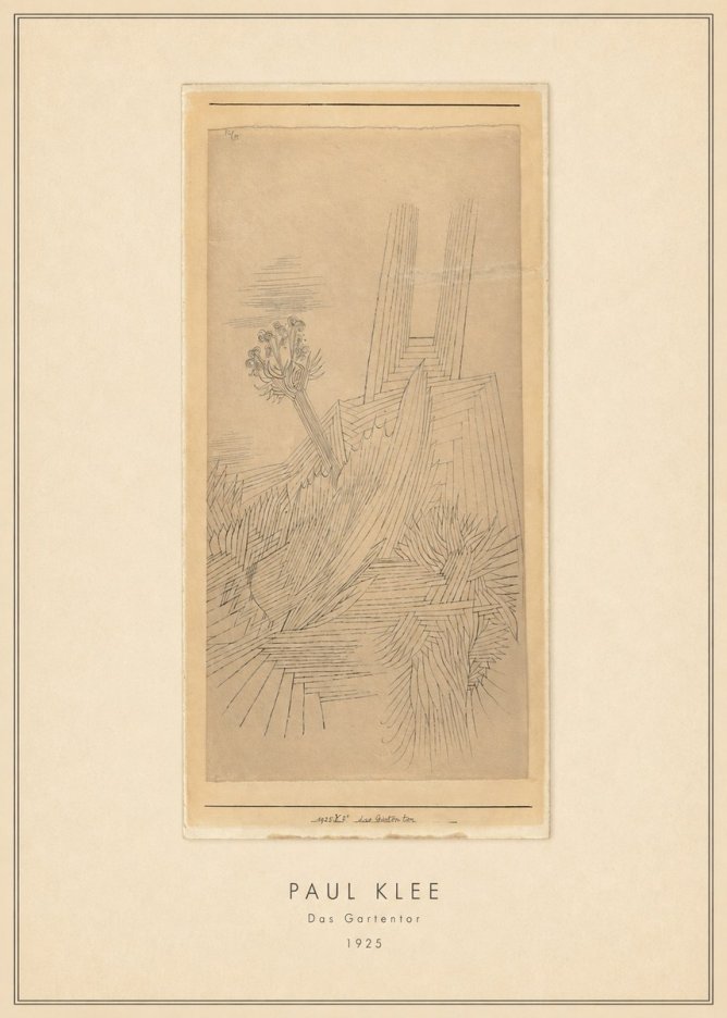 Paul Klee Das Gartentor I No3 - Affiche
