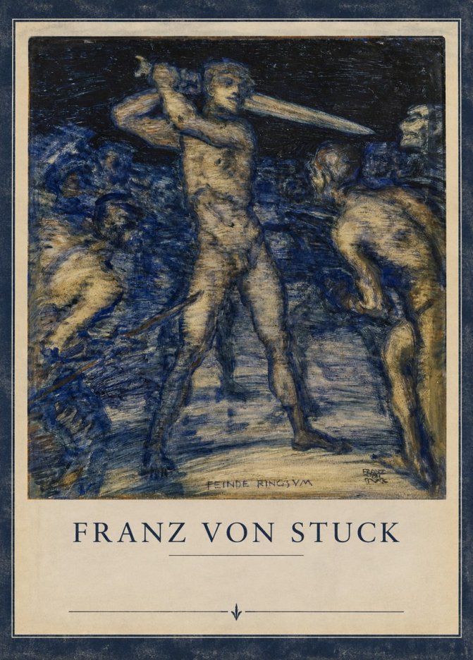 Franz von Stuck Feinde Ringsym No3 - Affiche