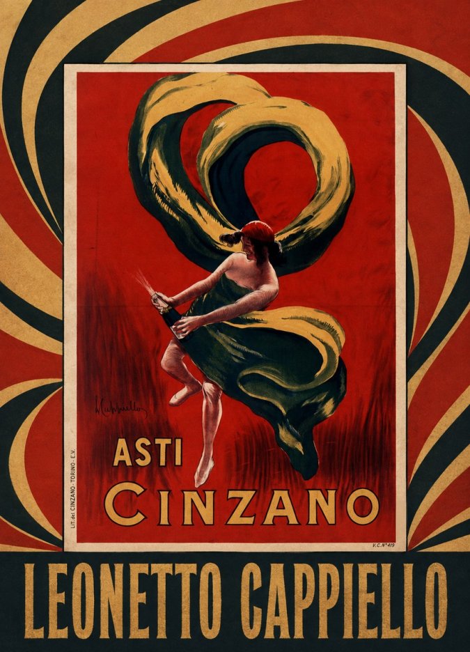 Leonetto Cappiello Asti Cinzano II No5 - Affiche