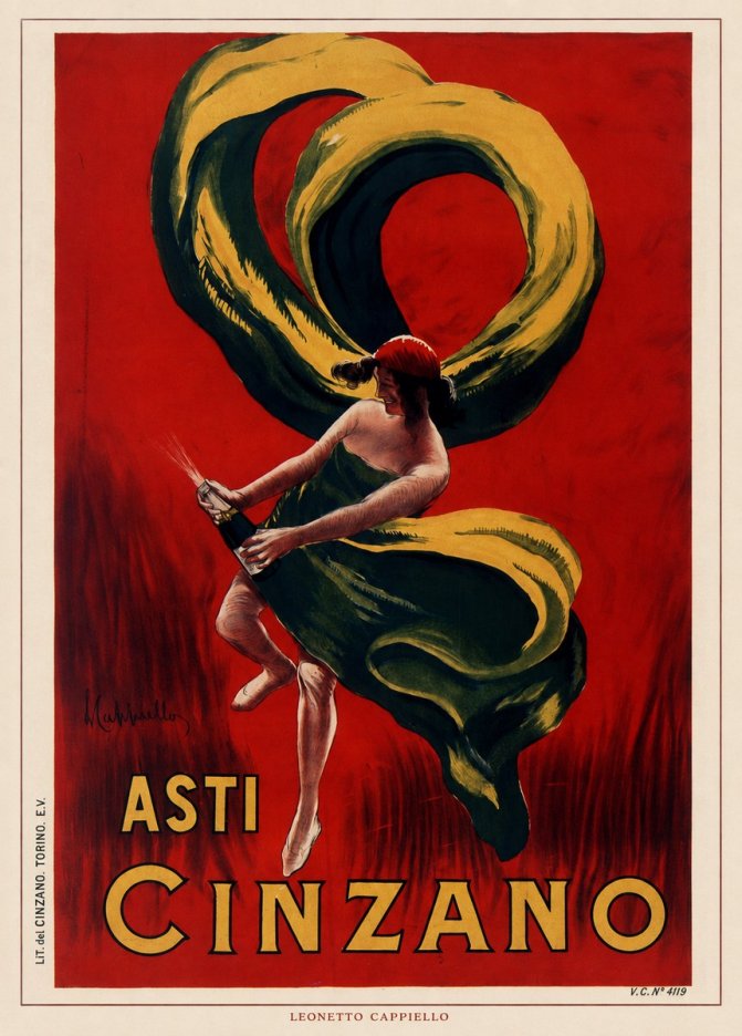 Leonetto Cappiello Asti Cinzano II No6 - Affiche