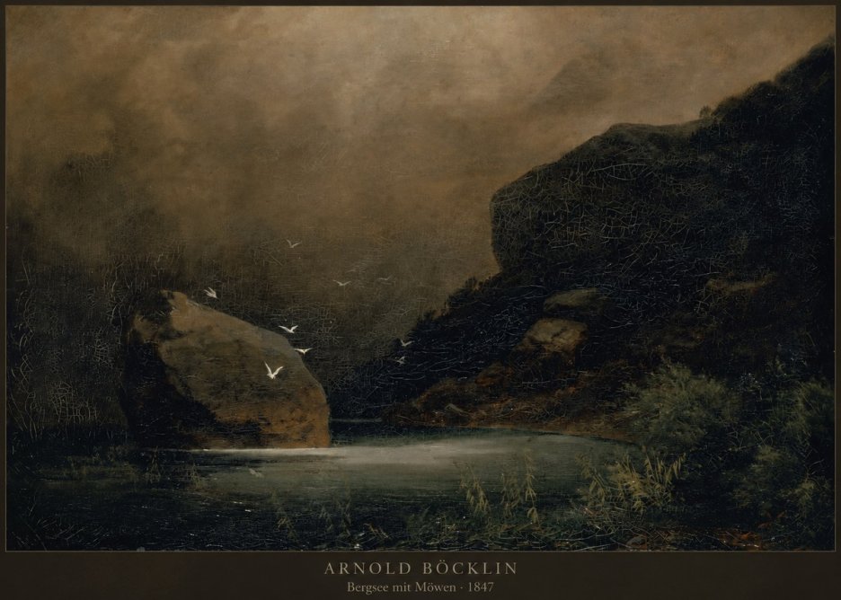 Arnold Böcklin Bergsee Mit Möwen No2 - Affiche