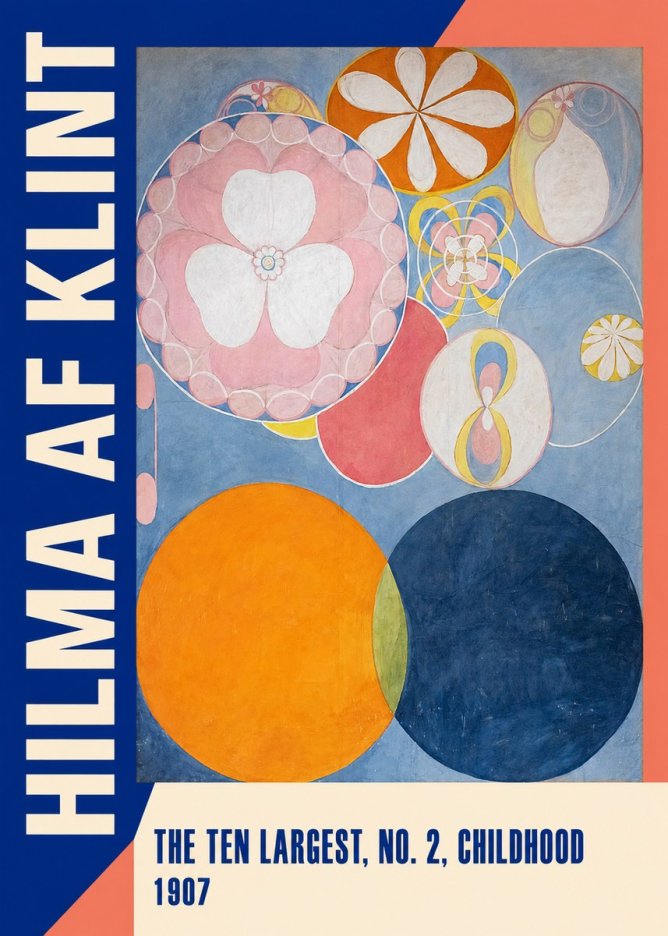 Hilma af Klint The Ten Largest, No. 2, Childhood No2 - Affiche