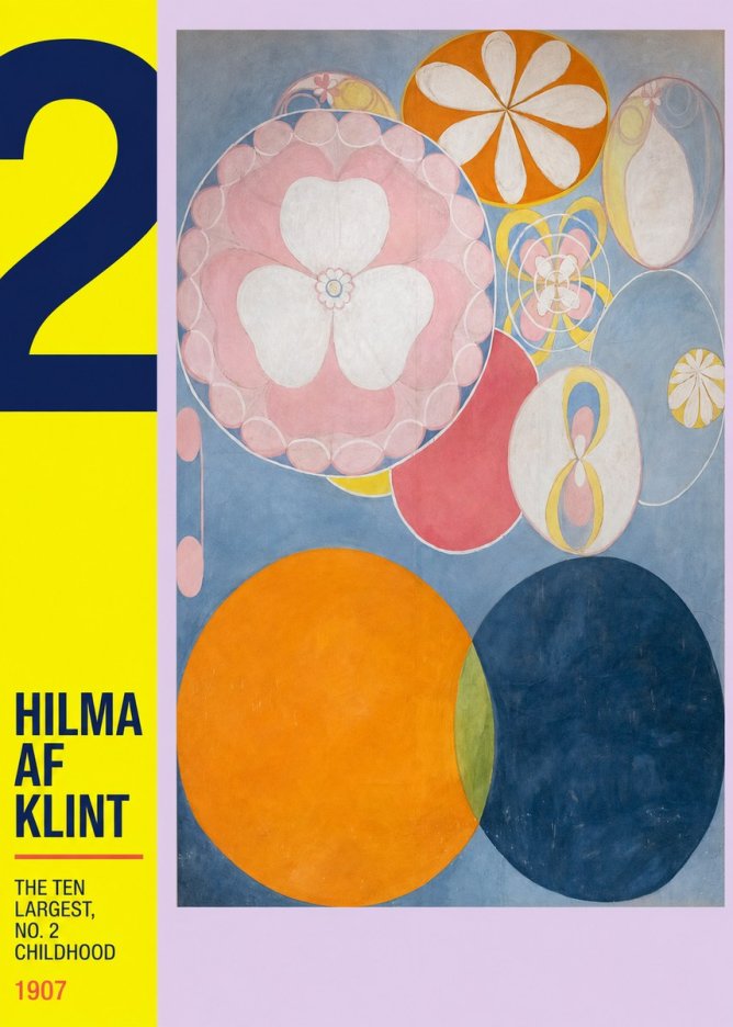 Hilma af Klint The Ten Largest, No. 2, Childhood No4 - Affiche