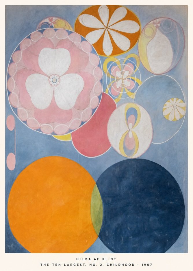Hilma af Klint The Ten Largest, No. 2, Childhood No5 - Affiche
