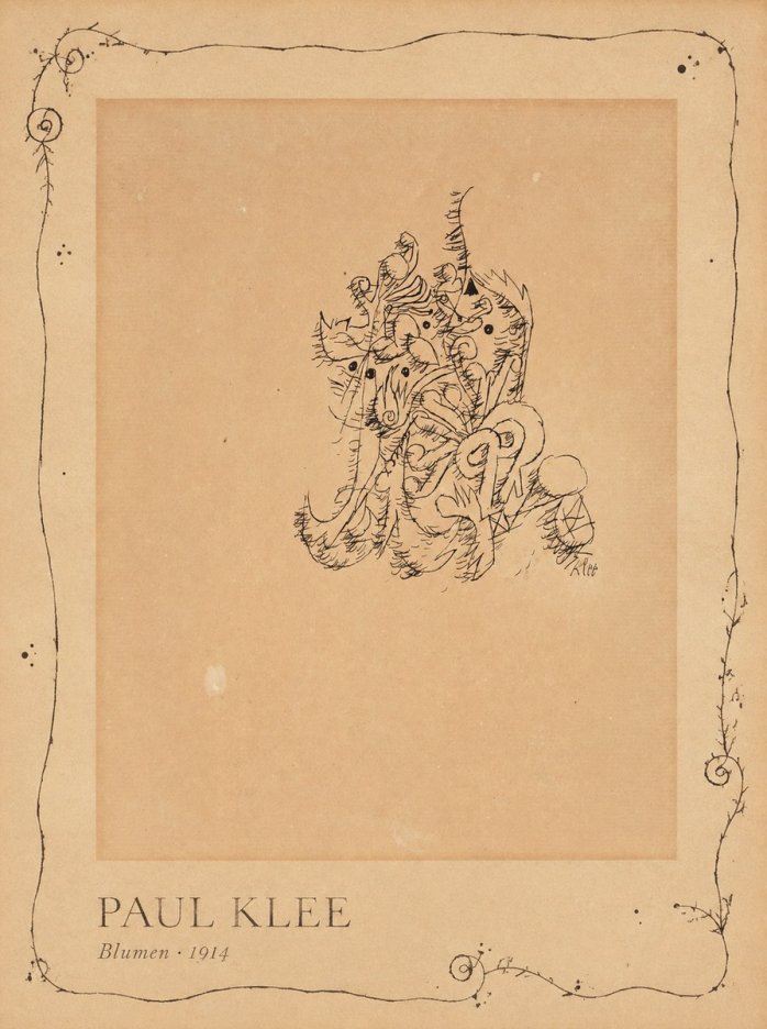 Paul Klee Blumen II No3 - Affiche
