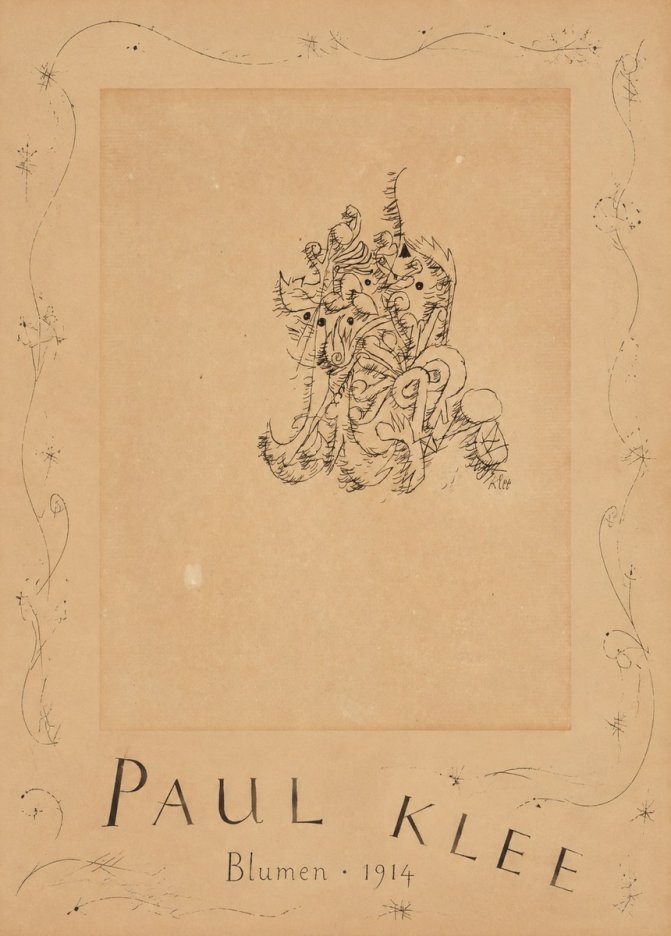 Paul Klee Blumen II No6 - Affiche