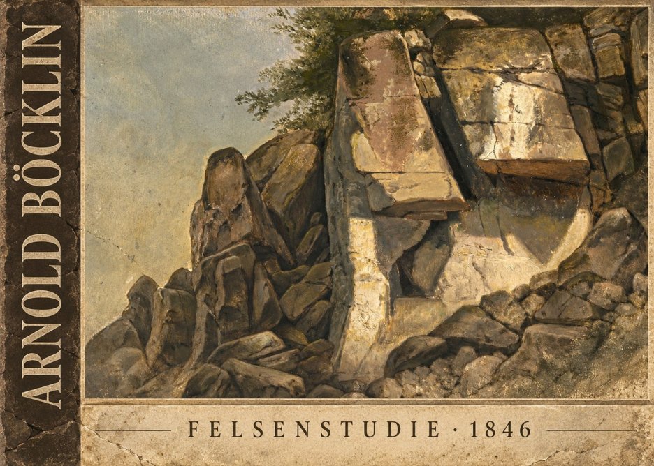 Arnold Böcklin Felsenstudie No3 - Affiche