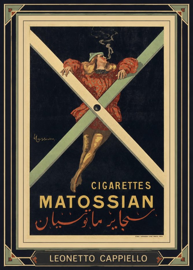 Leonetto Cappiello Cigarettes Matossian No1 - Affiche