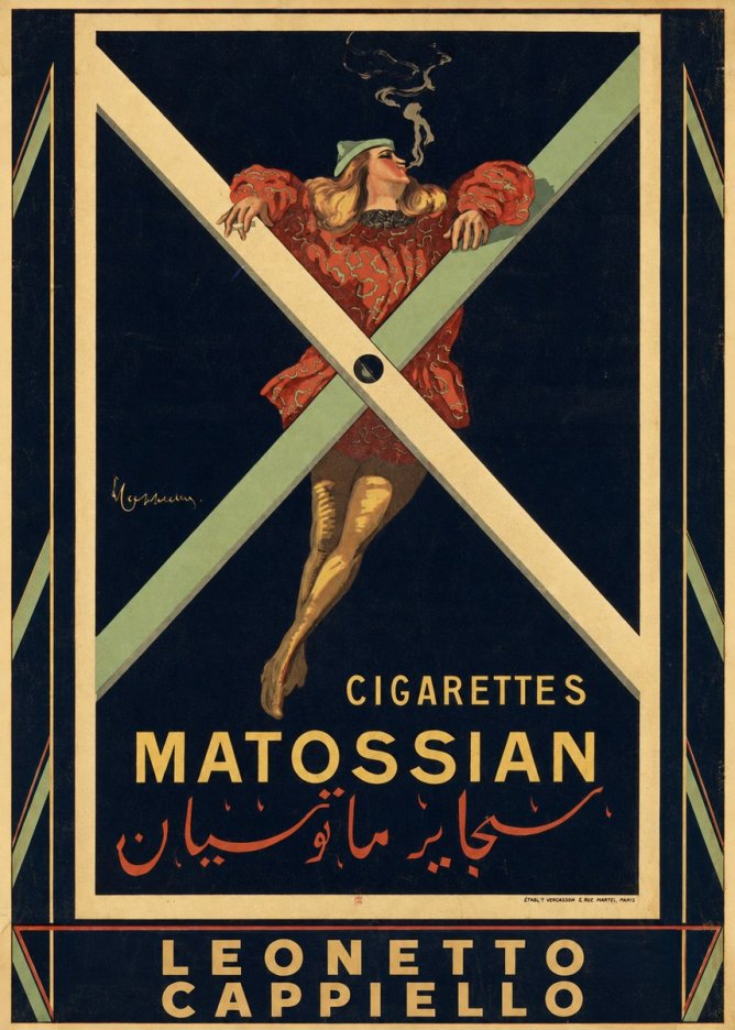 Leonetto Cappiello Cigarettes Matossian No5 - Affiche