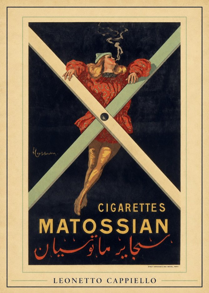 Leonetto Cappiello Cigarettes Matossian No6 - Affiche