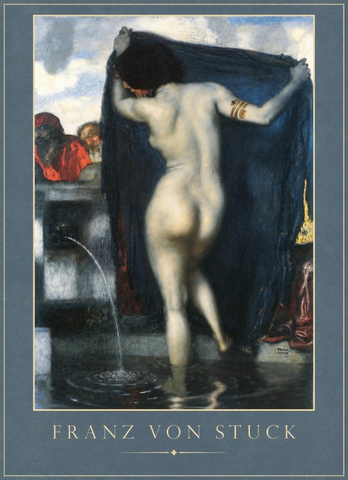 Franz von Stuck Susanna and the Elders No1 - Affiche