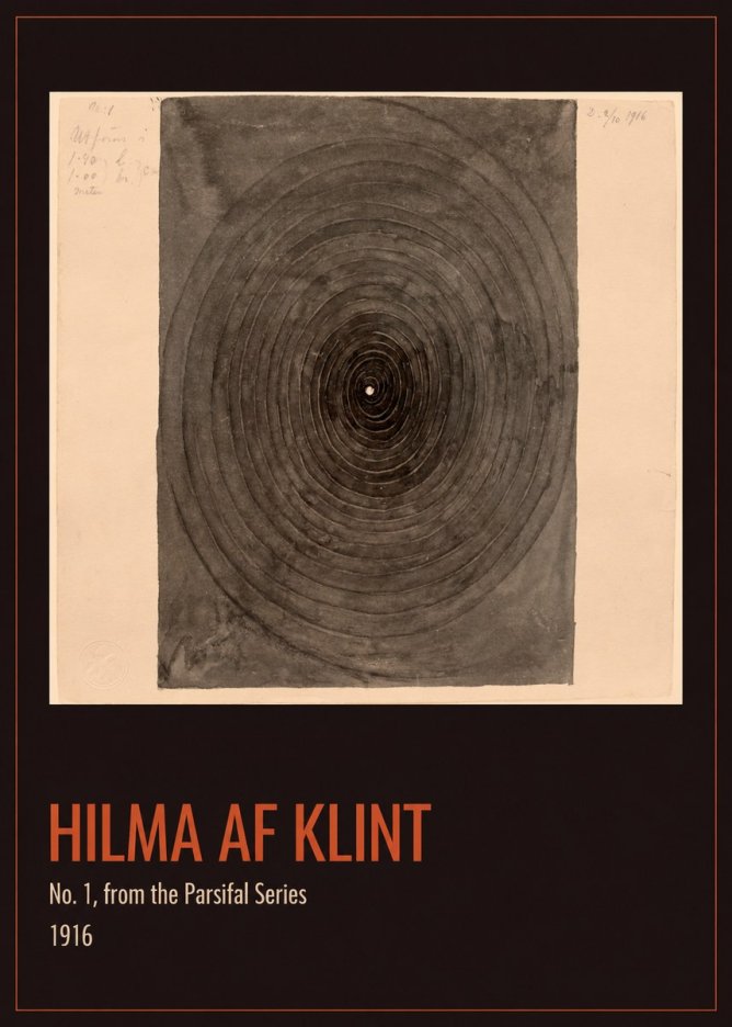 Hilma af Klint No. 1, from the Parsifal Series No1 - Affiche