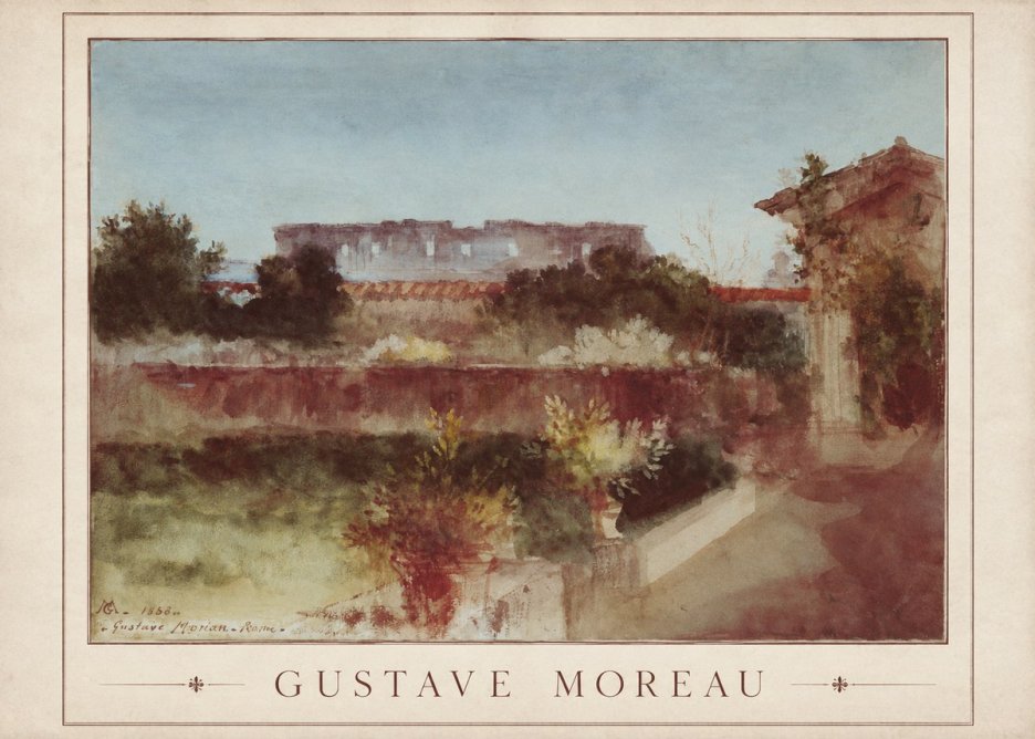 Gustave Moreau Rome No1 - Affiche