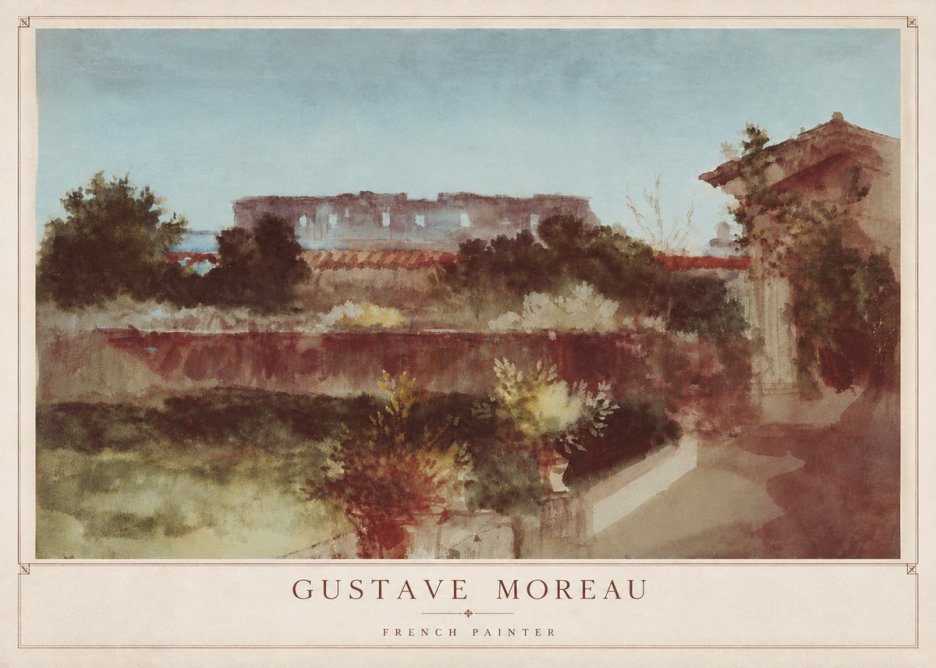 Gustave Moreau Rome No4 - Affiche