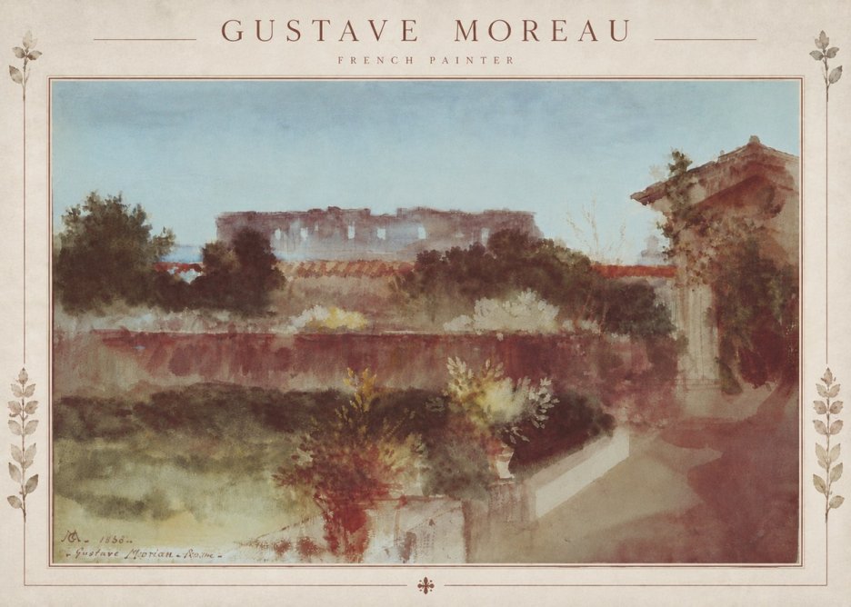 Gustave Moreau Rome No5 - Affiche