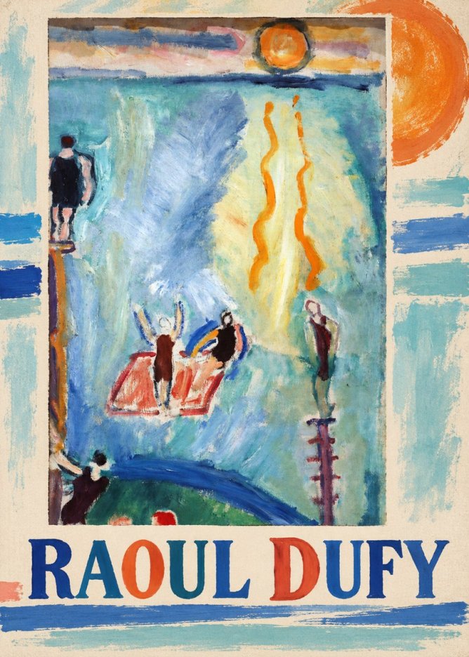 Raoul Dufy The Swimmers No6 - Affiche