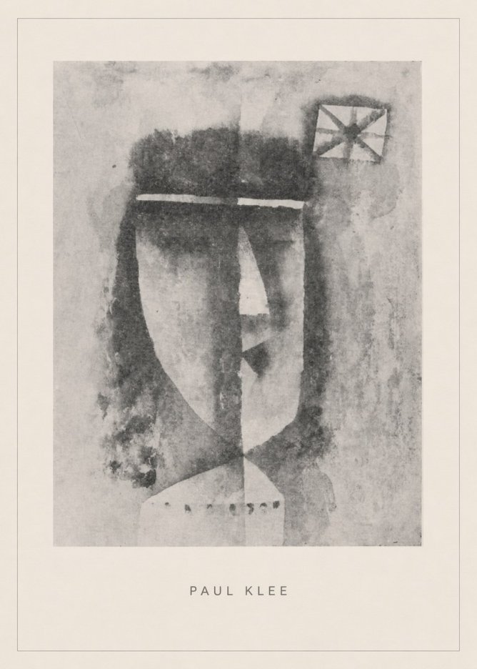 Paul Klee Head of a Man No5 - Affiche