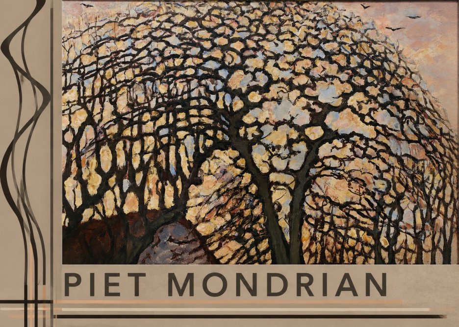 Piet Mondrian Avond (Evening); the Red Tree No2 - Affiche