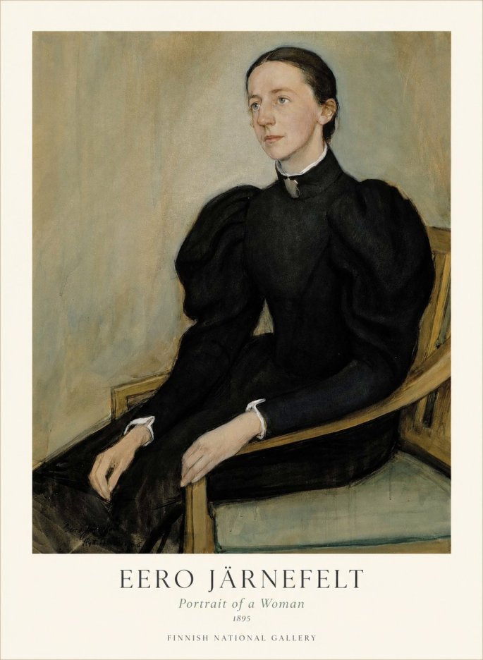 Eero Järnefelt Portrait of a Woman No1 - Affiche