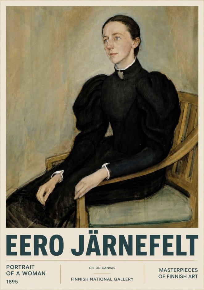 Eero Järnefelt Portrait of a Woman No4 - Affiche