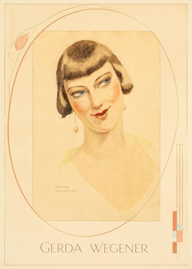 Gerda Wegener Portrait of a Lady No3 - Affiche
