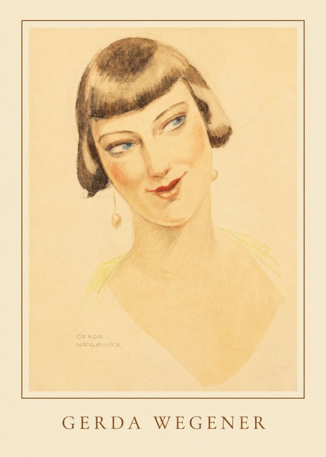Gerda Wegener Portrait of a Lady No5 - Affiche