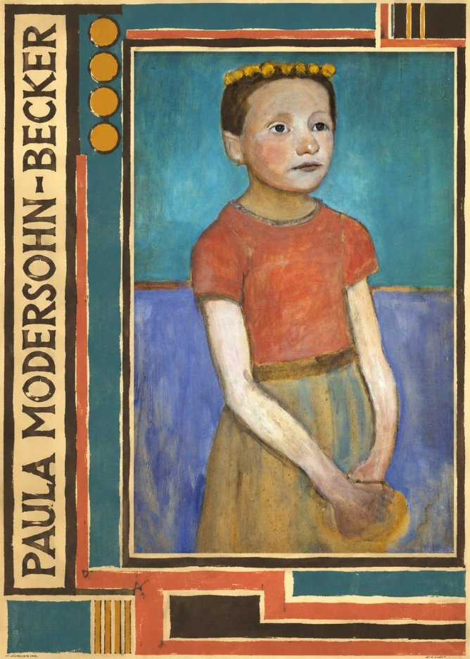 Paula Modersohn-Becker Girl with Crown No5 - Affiche